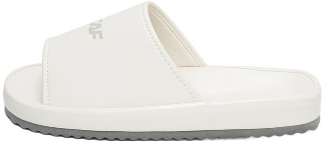 LECAF 男女通用皮革恢復拖鞋 LE5Q005, 象牙白, M(235~240)