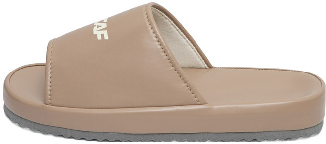 LECAF 男女通用皮革恢復拖鞋 LE5Q005, 摩卡色, XL(255~260)