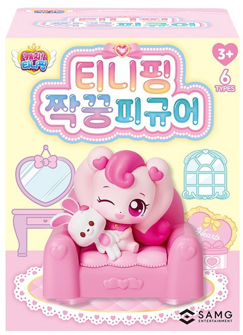 캐치티니핑 티니핑 짝꿍 피규어 랜덤발송, 1개