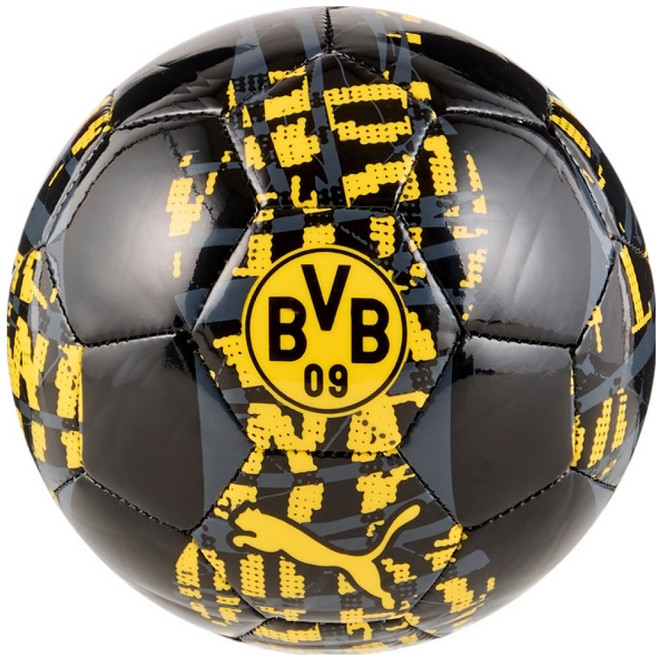 푸마 BVB 도르트문트 프리매치 볼, 푸마 블랙 패스터 옐로, 1개