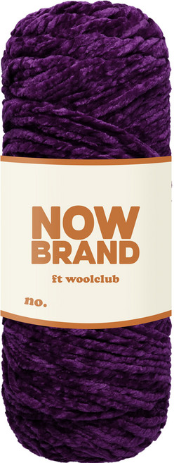 WoolClub 三星毛紗 Now Brand 高級超細纖維天鵝絨線 200g, 18 深紫色, 1個