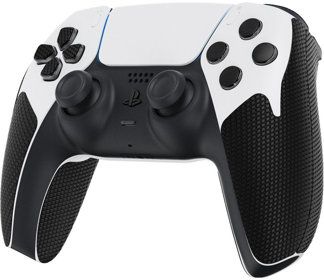 스페이스쉴드 소니 플레이스테이션 PS5 듀얼센스 엣지 호환 게임 패드 논슬립 그립 스티커 키트, 블랙, 1개
