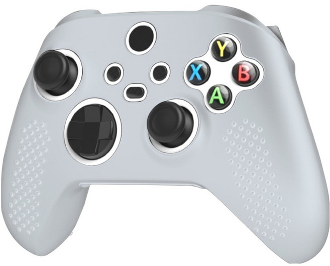 스페이스쉴드 Xbox series X / S 호환 엠보 그립 실리콘 커버 케이스, 반투명, 1개