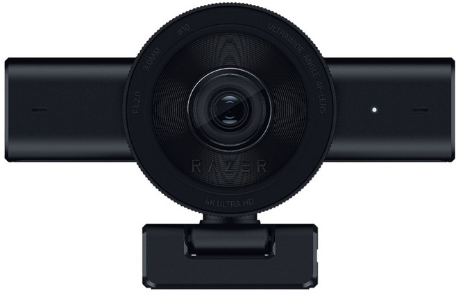 레이저 Kiyo V2 4K 30FPS AI 기반 오토 프레이밍 웹캠, 블랙, RZ19-05370100-R3M1