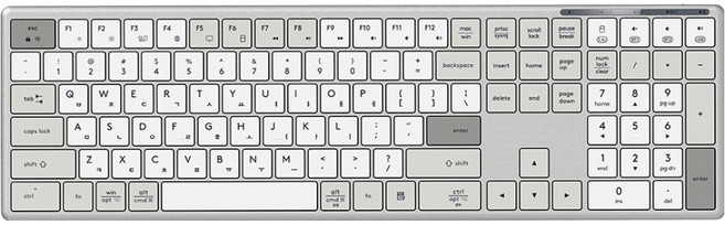 프리플로우 풀메탈 바디 초슬림 펜타그래프 키보드, 사군자, Archon UX Flat Max, 제조사축