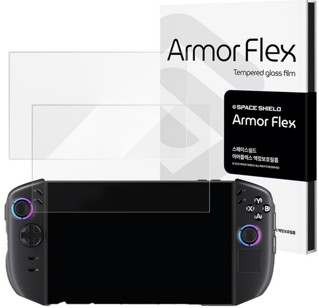스페이스쉴드 레노버 Legion Go Gen 2 호환 아머 플렉스 프로텍시온 강화유리필름 2p 세트, Clear, 1세트