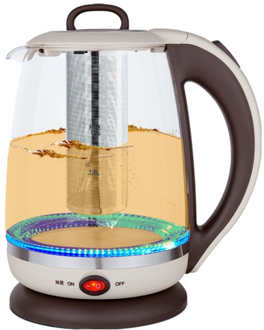 에버튼하우스 휴 유리 티포트 1.8L, EHGF-TP1850