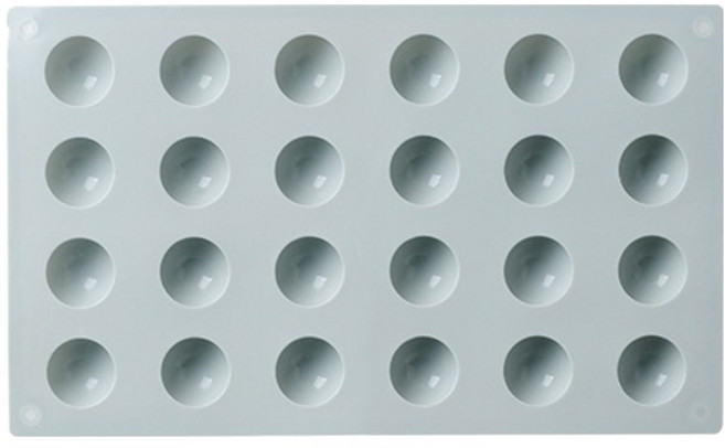 이홈베이킹 미니얼음틀 반구 실리콘몰드 24구, 랜덤발송, 1개