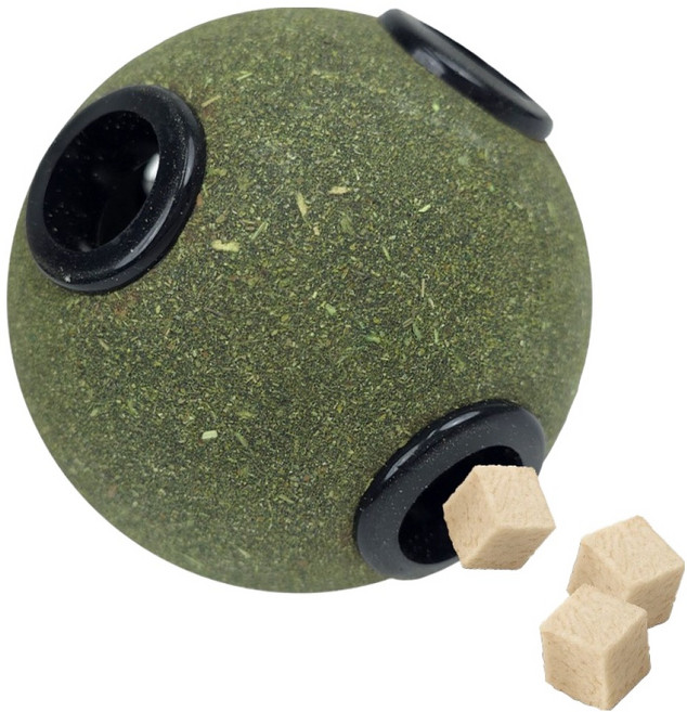 펫츠몬 고양이 빅사이즈 노즈 캣닢볼 7.5cm, 그린, 1개