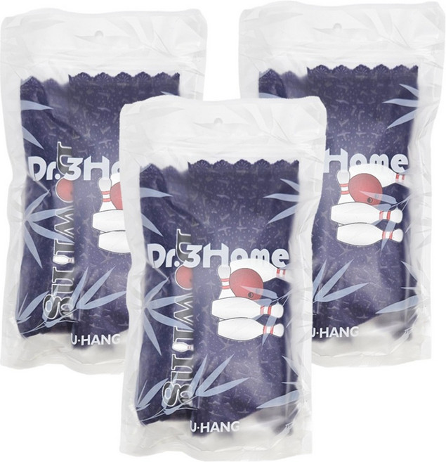 닥터쓰리홈 볼링 캐릭터 탈취제 대나무 숯 볼링화볼링용품 2p, 사파이어 블루, 3개