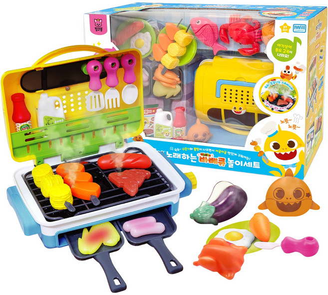 pinkfong 碰碰狐 鯊魚寶寶唱歌烤肉遊戲組, 混合顏色, 1個