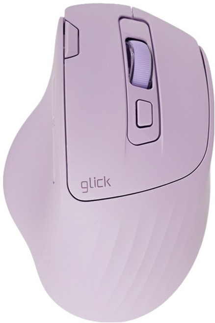 지클릭커 오피스프로 버티컬 OP55 두툼머핀 무소음 블루투스 유무선 마우스, 퍼플