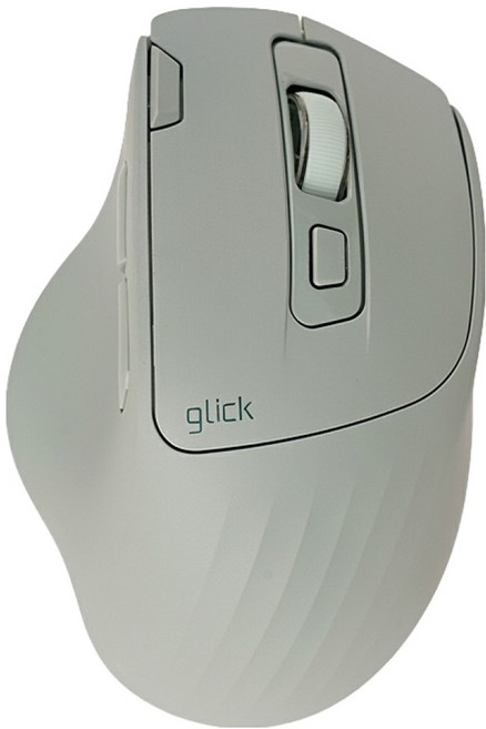 지클릭커 오피스프로 버티컬 OP55 두툼머핀 무소음 블루투스 유무선 마우스, 그린