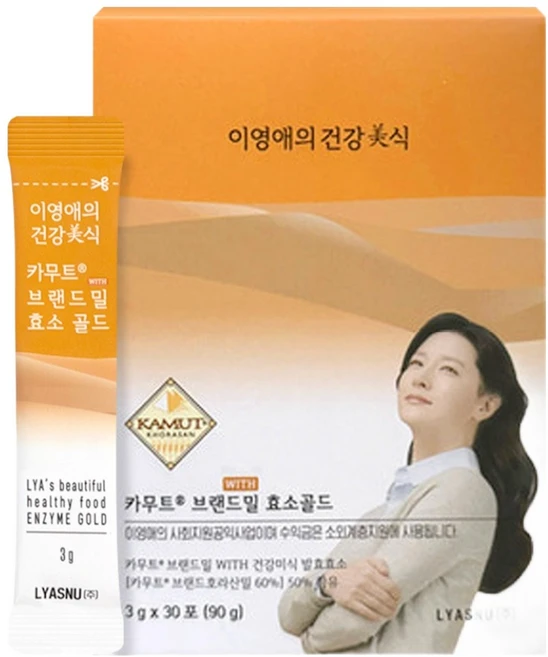 이영애의건강미식 골드 카무트 효소 30p, 90g, 1개 - 쿠팡