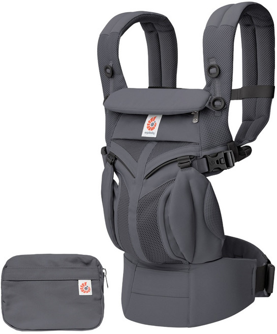 에르고베이비 옴니 클래식 메쉬 아기띠, 차콜그레이