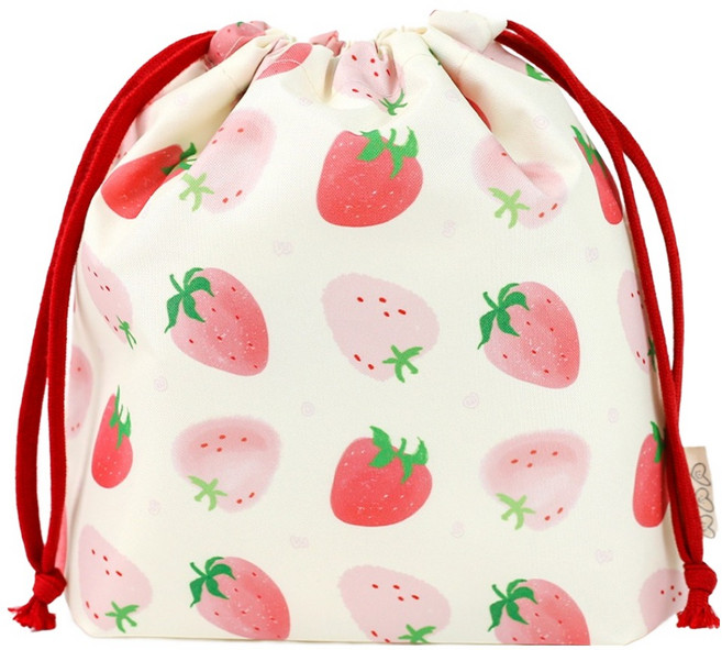 세맘스 방수 스트링 파우치, 딸기라떼