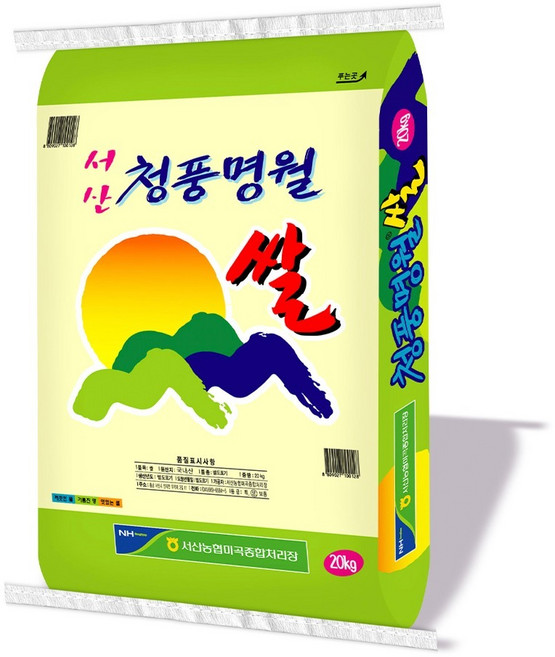 푸드앤픽 서산농협 청풍명월 농협쌀 백미, 20kg, 1개, 상등급