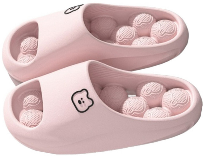 소니오 여성용 베어 소프트 지압 슬리퍼