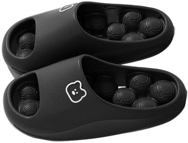 소니오 여성용 베어 소프트 지압 슬리퍼