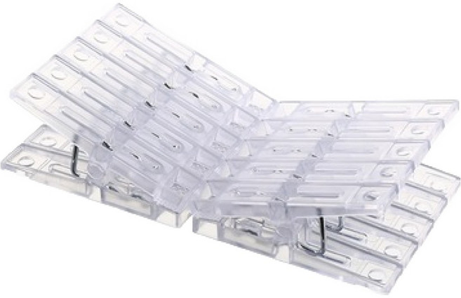 키포포 고정력 좋은 빨래집게 소형, 투명, 10개