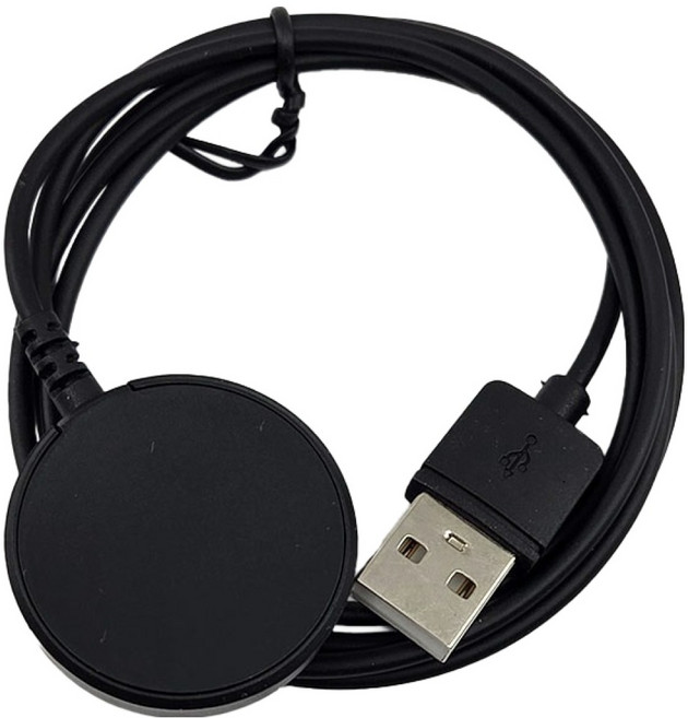 요이치 갤럭시워치 USB타입 무선 충전기, 블랙, 1개