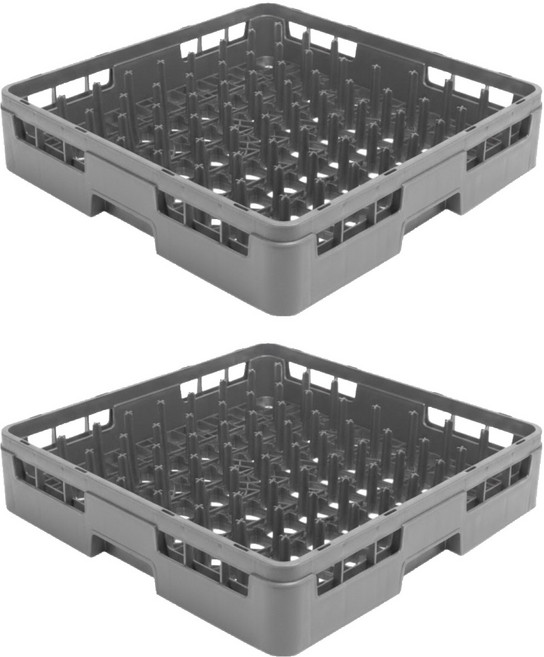 리빙메이트 업소용 식기세척기 64핀랙 바구니, 1단, 그레이, 2개