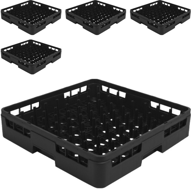 리빙메이트 업소용 식기세척기 64핀랙 바구니, 1단, 블랙, 5개