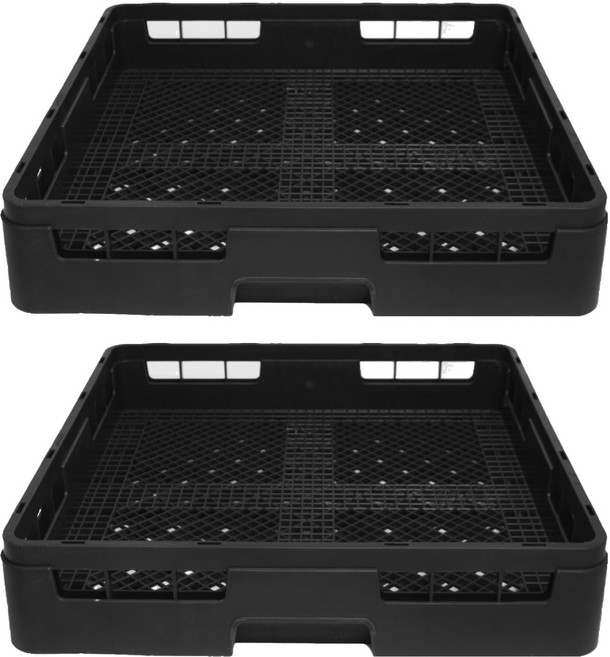 리빙메이트 업소용 식기세척기 평랙 바구니, 블랙, 2개, 1단