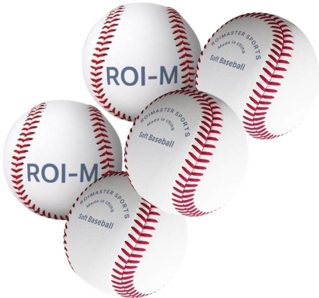 로이마스터 소프트 연식 야구공, 5개, ROIM10