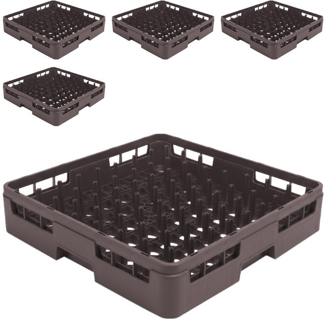리빙메이트 업소용 식기세척기 64핀랙 바구니, 1단, 브라운, 5개