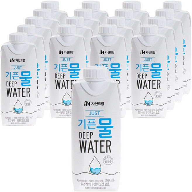 Natural Dream 深層海水 Just 紙盒包裝 海洋深層水, 18個, 330ml