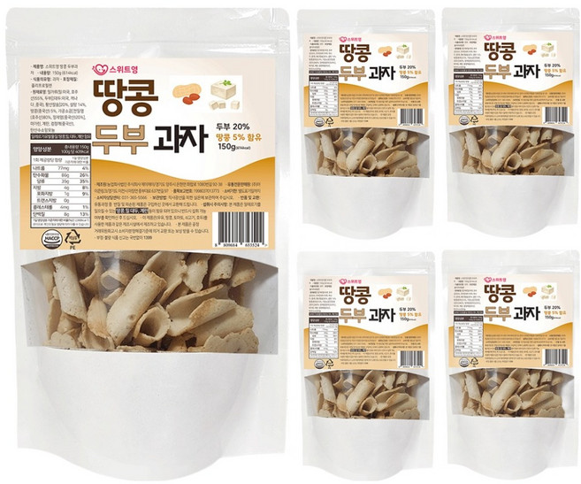 SWEET YOUNG 花生豆腐餅乾, 150g, 5個