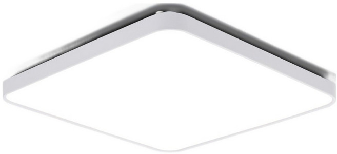 멜리빙 LED 라이트 심플 방 천장 조명 디밍 리모컨 플리커프리 50W, 화이트 + 주광색