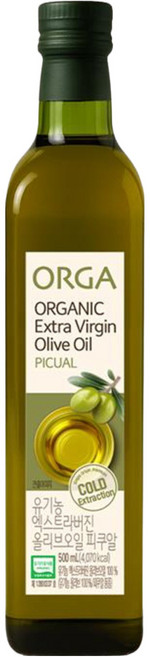 올가홀푸드 유기농 피쿠알 엑스트라버진 올리브오일, 1개, 500ml