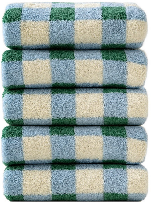 소소모소 더 부드러운 텐셀모달 호텔수건 40수 코마사, 체크, 5개