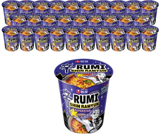 NONGSHIM 農心 辛拉麵 超級巨星杯麵 65g, 30個