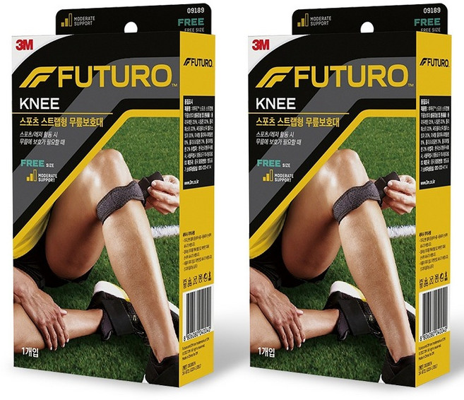 쓰리엠 후투로 스포츠 스트랩형 무릎보호대, 2개