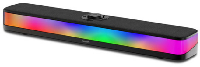 필립스 컴퓨터 PC 사운드바 스피커, SPA4000, 블랙