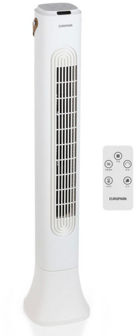 유로파크 클래시 날개없는 슬림형 리모컨 디지털 타워팬, EURO-8016, 1개