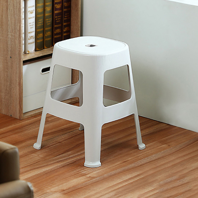 KEYWAY 聯府 皮革木紋椅 RPW481, 白色, 1件