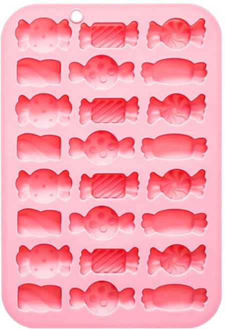 이홈베이킹 실리콘몰드 사탕캔디 24구, 1개, 랜덤발송