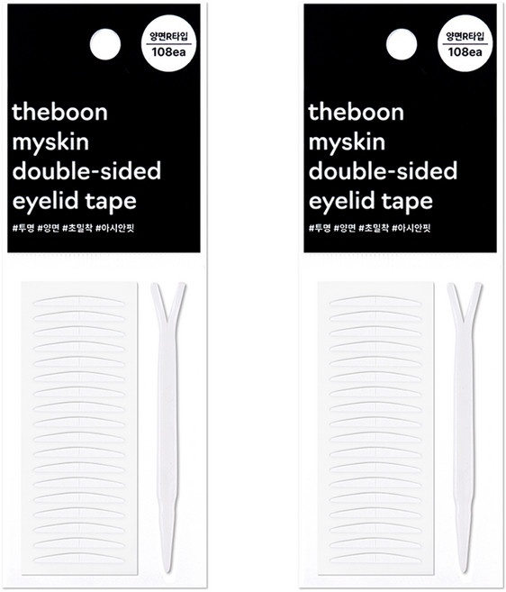 더분 마이스킨 양면 쌍꺼풀테이프 양면 R타입 108p, 2개, 투명