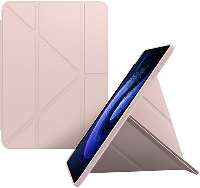 Essence Wear Y型支架鉛筆收納平板電腦保護殼, 粉紅色, 1個