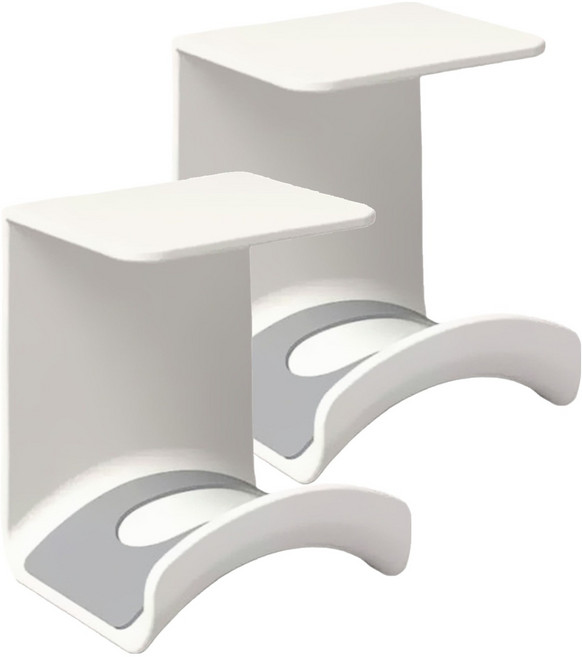 Komoten 簡約耳機支架, 白色, 2個, 單一商品