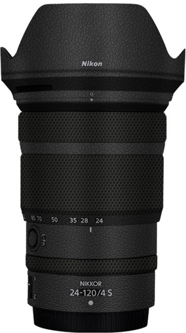 코엠스킨 니콘 Z 24-120 F4 S 렌즈 스킨 보호 필름, 1개, 레더 블랙