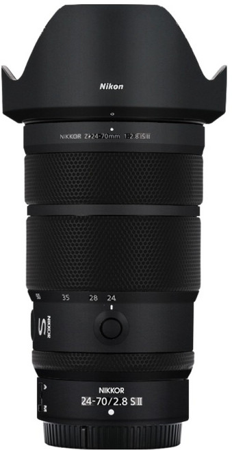 코엠스킨 니콘 Z 24-70 F2.8 S II 2세대 렌즈 스킨 보호 필름, 1개, 무광 블랙