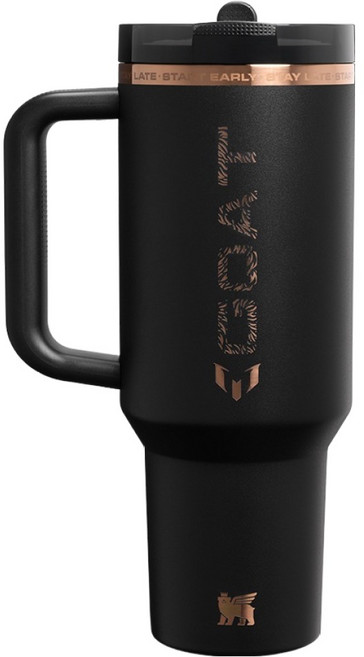 스탠리 메시 x 스탠리 1913 퀜처프로투어 플립 스트로 텀블러, 메시 고트 블랙, 1.18L, 1개