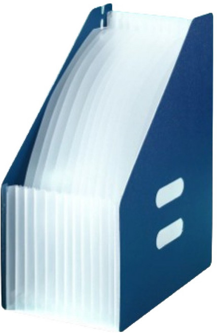 아베른 스탠딩 PP 13칸 대용량 서류정리함, 세로형 블루, 13단