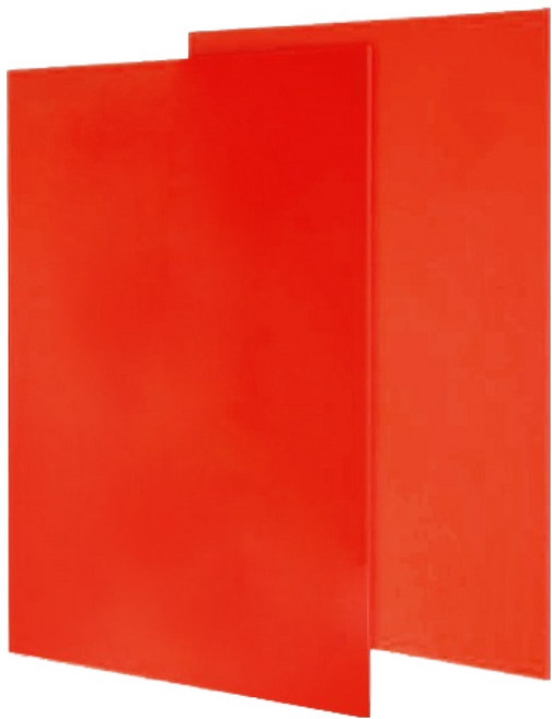OON 불투명 컬러 아크릴판, 빨강, 2개