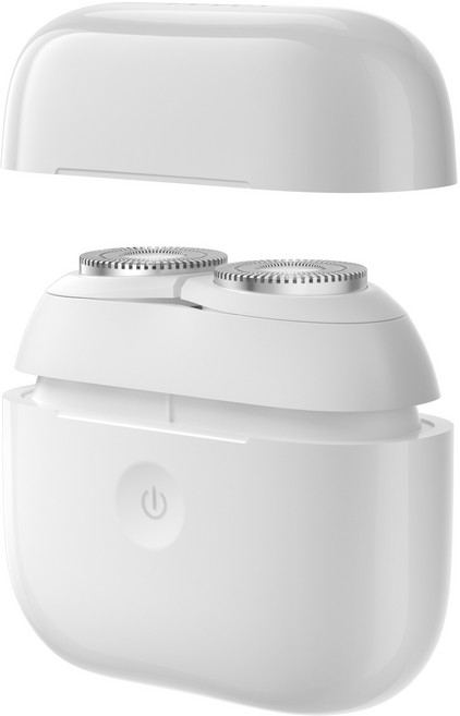 블롬 듀얼 모터 휴대용 전기면도기, MS002, 화이트